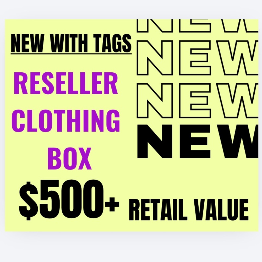 Mens Reseller Clothing Box - New With Tags - $500 Retail Value